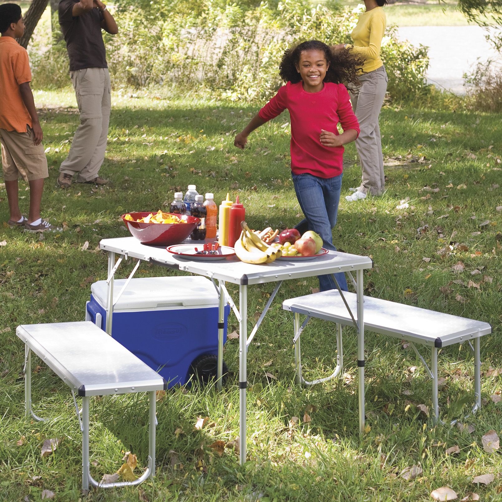 Fingerhut Coleman Pack Away Folding Picnic Table