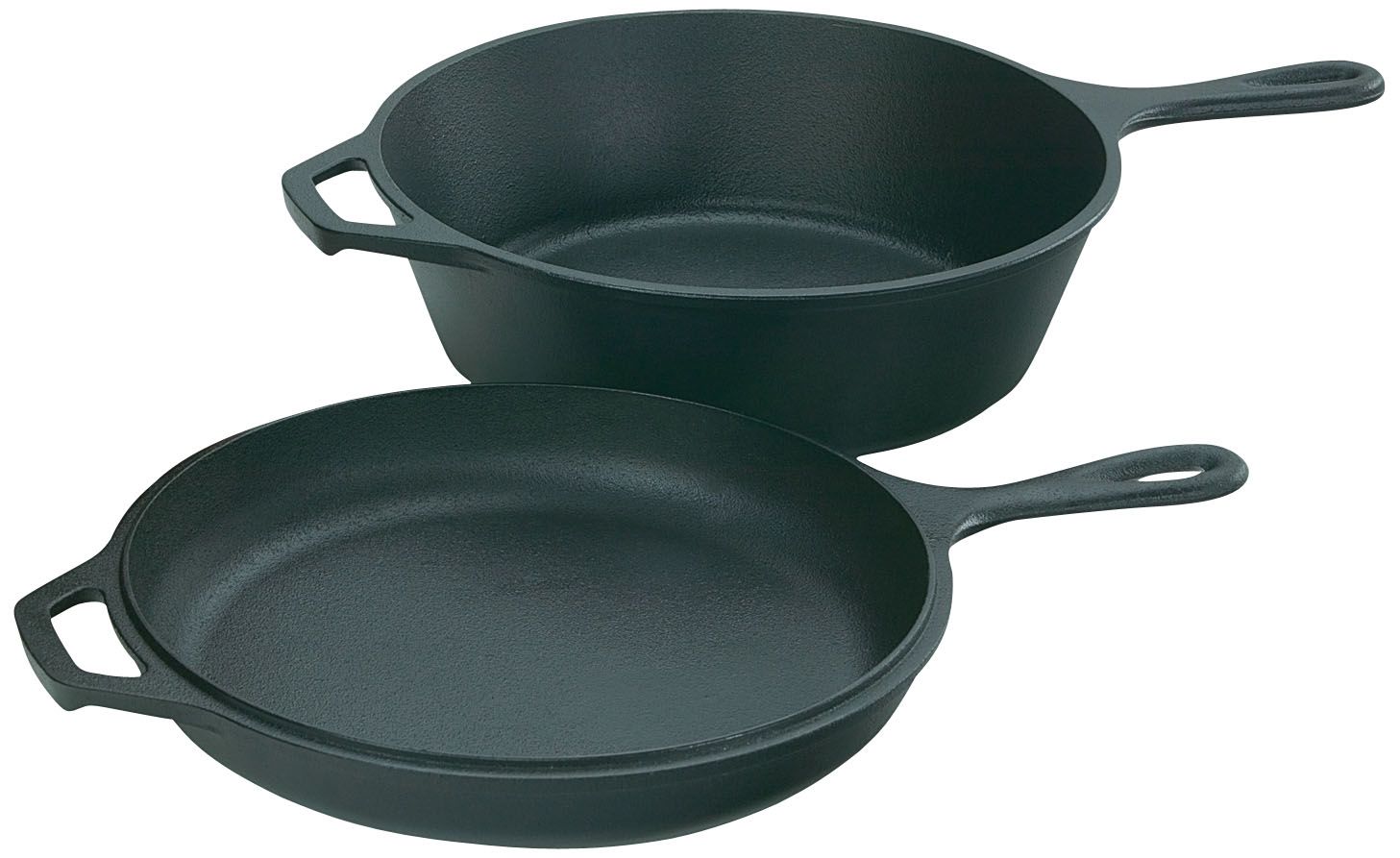 Fingerhut - Lodge 2-Pc. Cast Iron Skillet Set