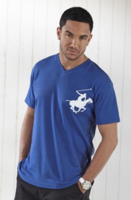 beverly hills polo club men's v neck t shirt