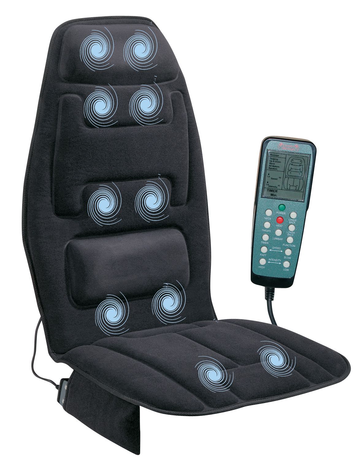 Fingerhut Comfort Products 10 Motor Massage Cushion with Heat