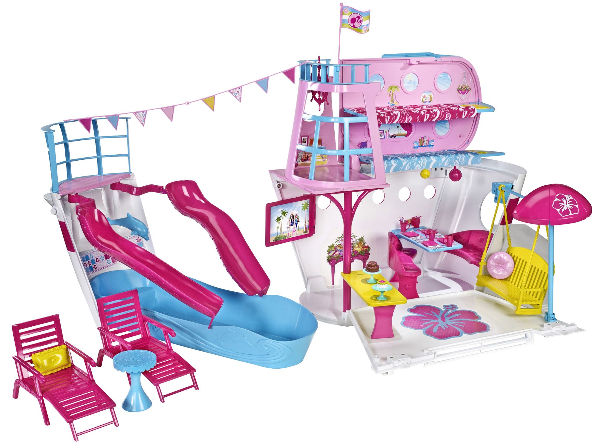 Fingerhut Mattel Barbie Sisters Cruise Ship