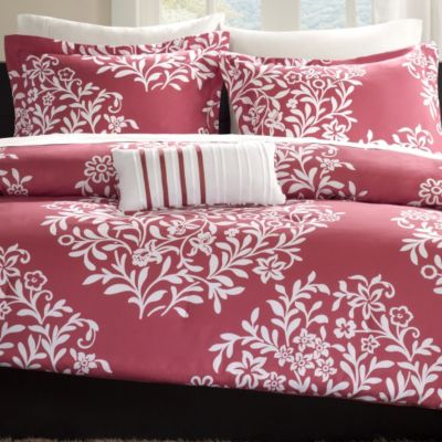 MiZone Melia Twin 3pc Comforter Set Raspberry