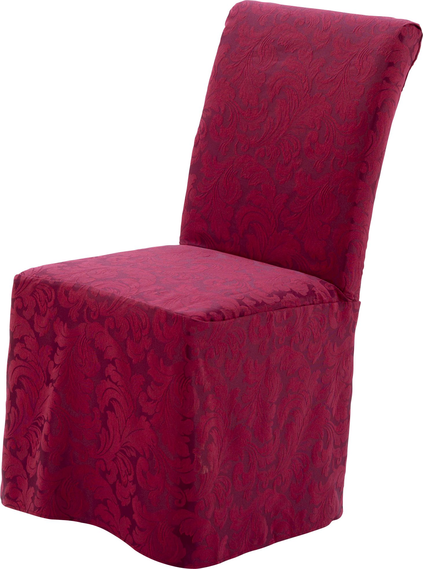 Fingerhut Sure Fit Scroll Long Dining Chair Slipcover