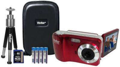 Vivitar iTwist 12.1 MP Digital Camera Package Red