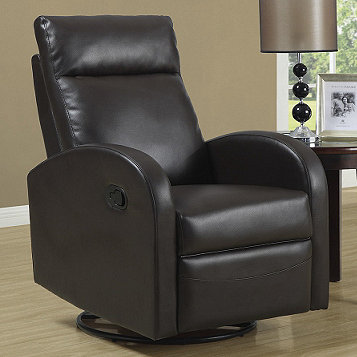 Bonded Leather Swivel Rocker Recliner, Bonded Leather Recliner Swivel Chair