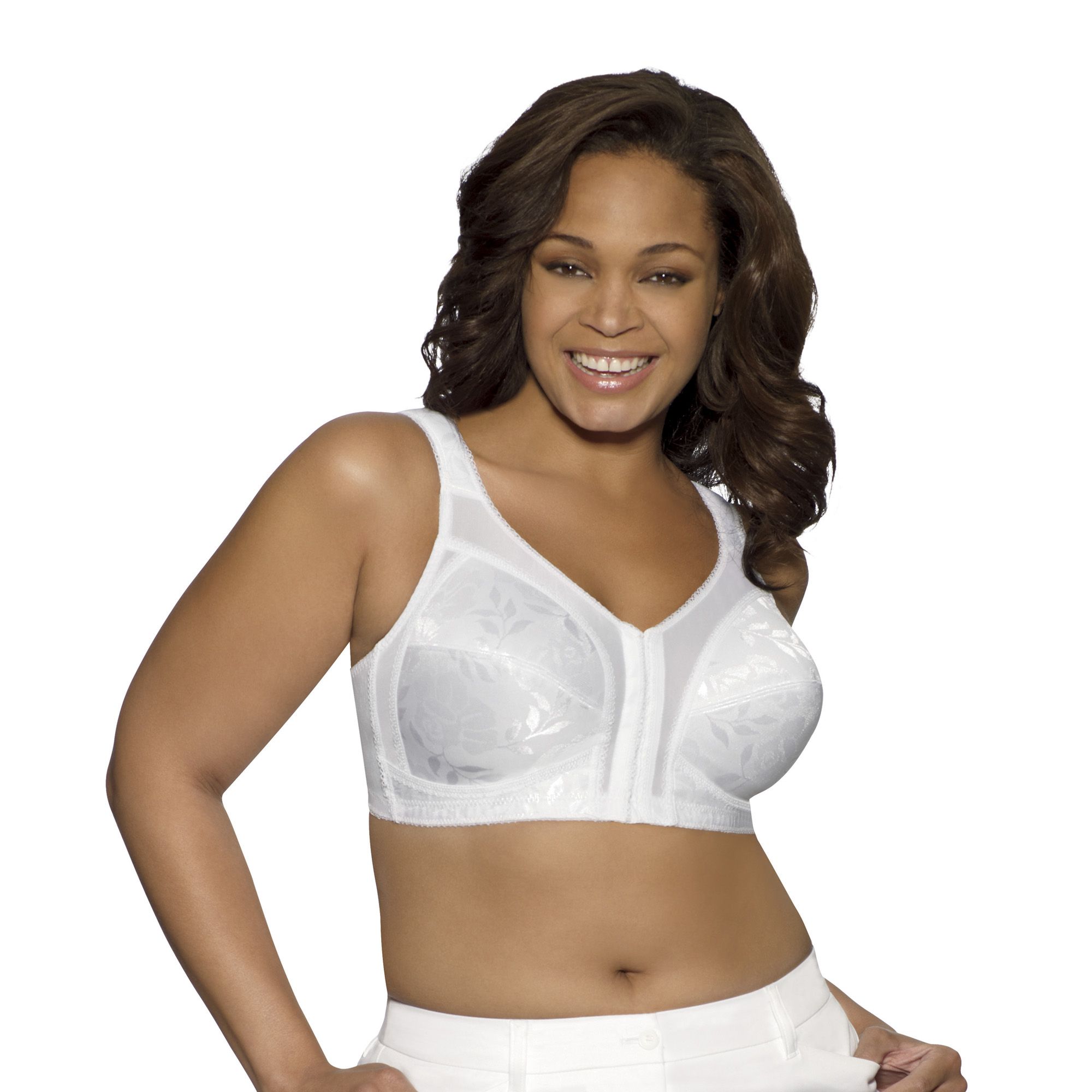 Playtex Women's 18 Hour Front-Close Wire-Free Bra - 4695 46B White