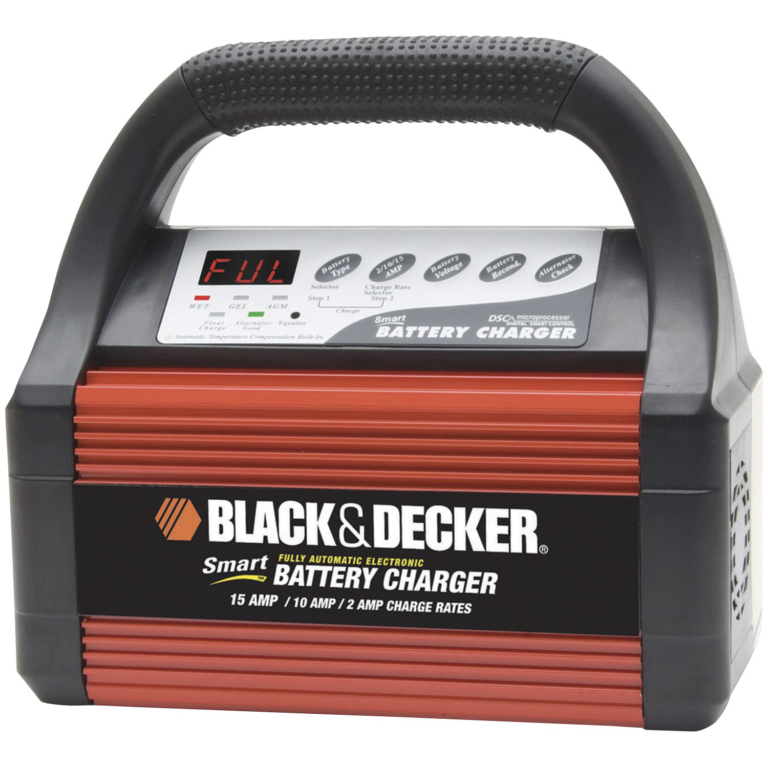 Fingerhut - Black and Decker Smart Battery Charger 15/10/2 amp