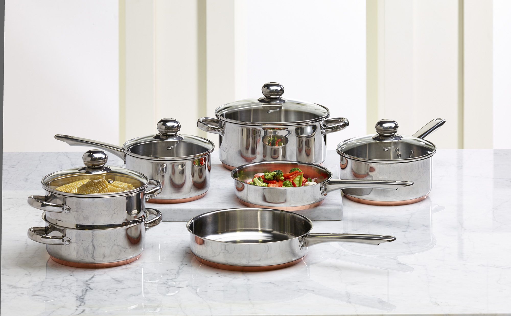 NEW】WMF FUNCTION 4, 8PC STAINLESS STEEL COOKWARE SET