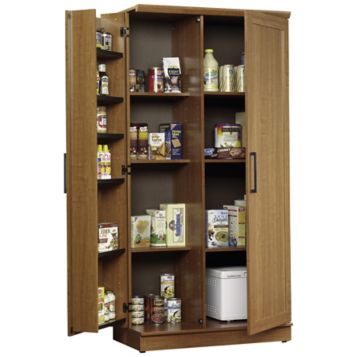 Sauder HomePlus Storage Cabinet, Sienna Oak