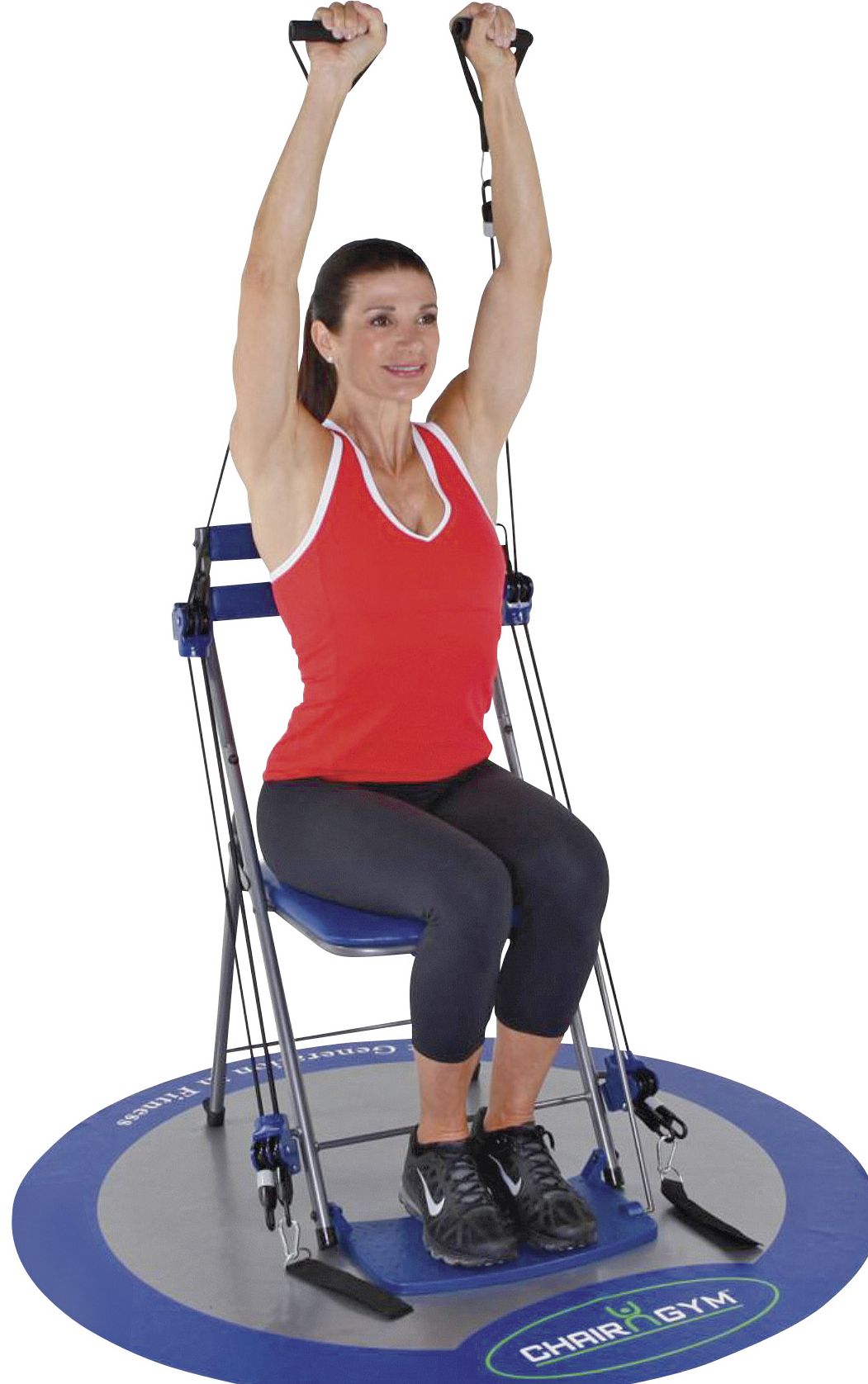 Workout chair with discount bands