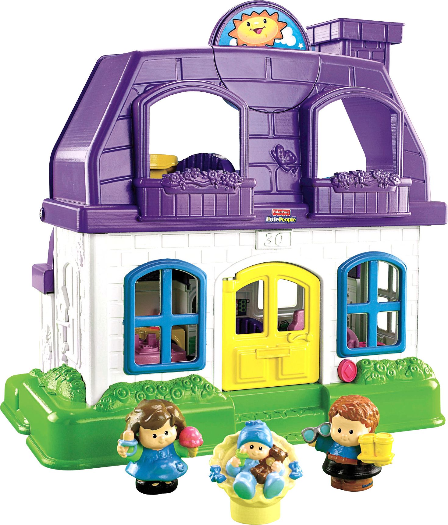 Fingerhut - Fisher-Price Little People Happy Sounds Home