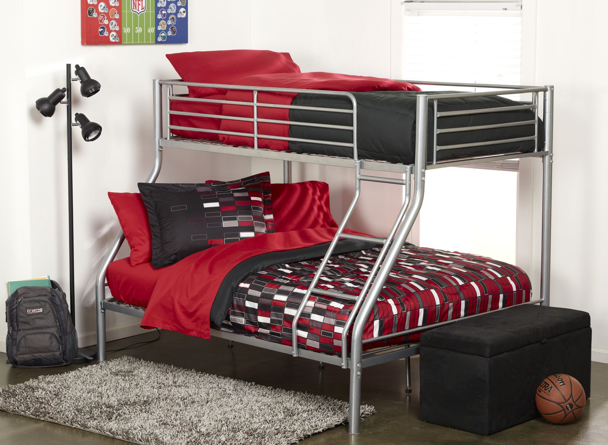 Fingerhut Rebel Rise Trio Bunk Bed Silver