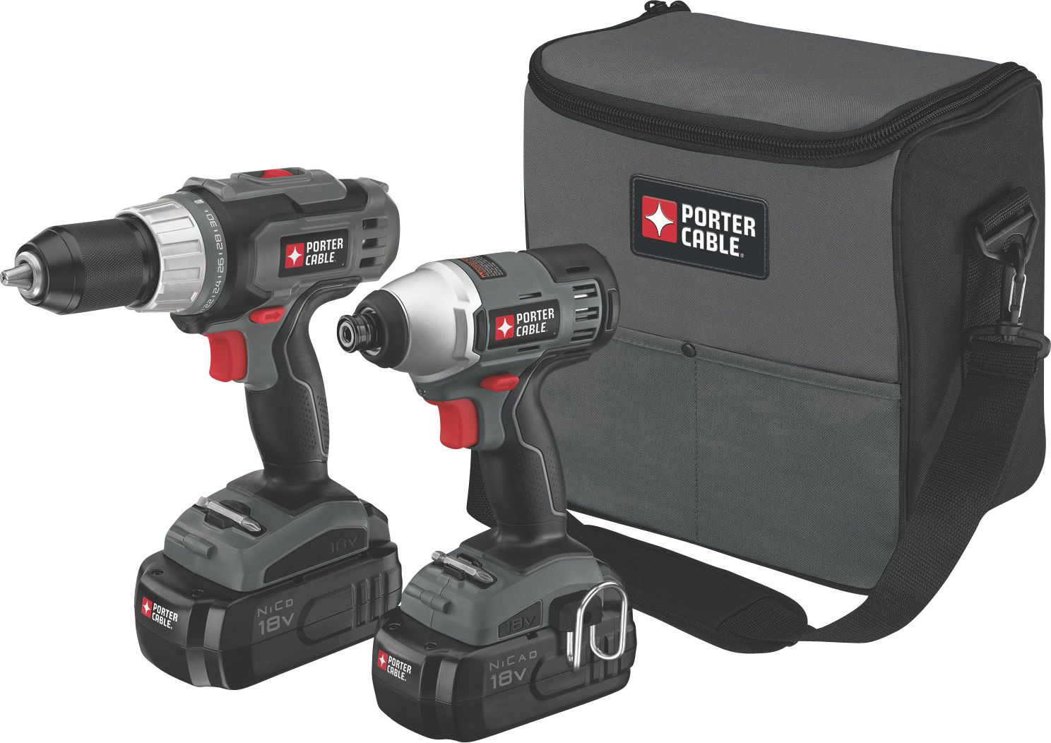 Fingerhut Porter Cable 18V Drill and Impact Wrench