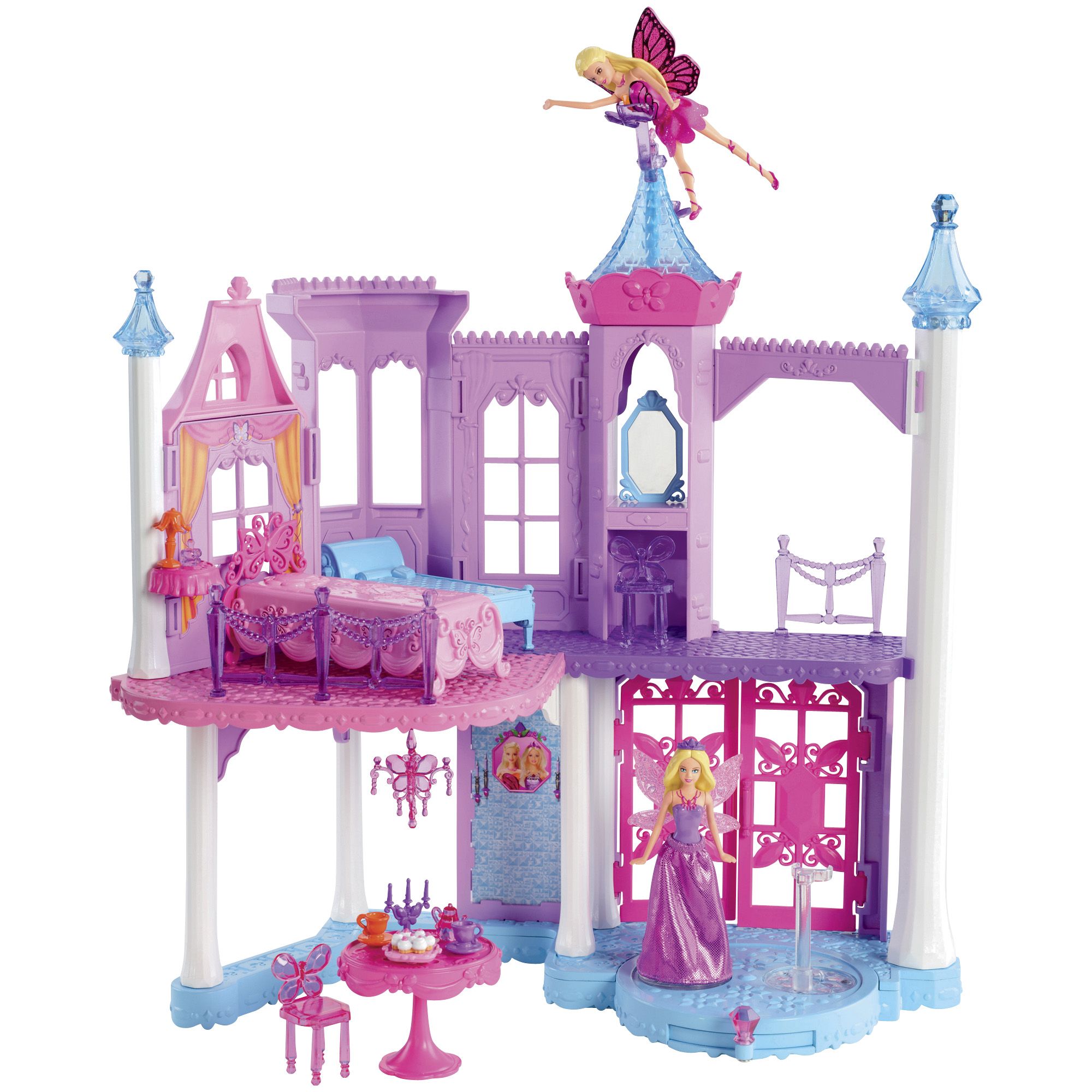 Fingerhut - Mattel Barbie Mariposa Small Doll Castle