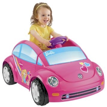 Fingerhut - Fisher-Price Wheels 6V Barbie VW Beetle