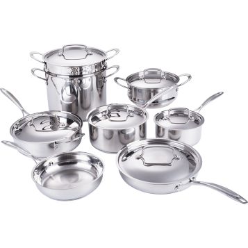 Fingerhut - Cuisinart 11-Pc. Stainless Steel Cookware Set
