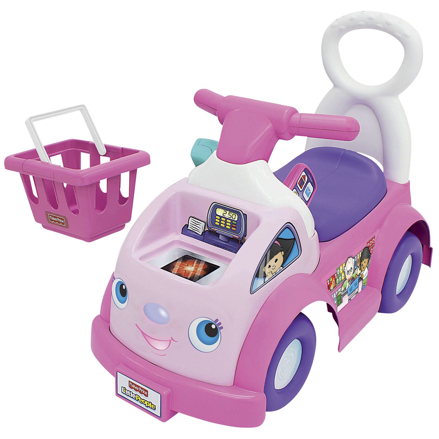 Scorch toekomst selecteer Fingerhut - Fisher-Price Little People Shop n' Roll Ride-On