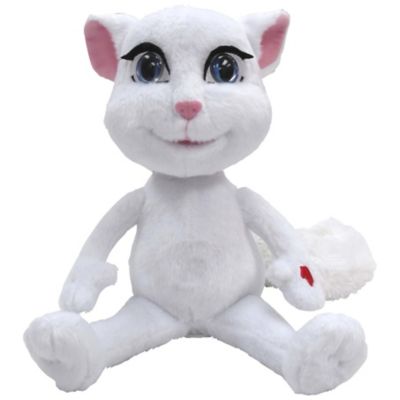 talking angela cat plush toy