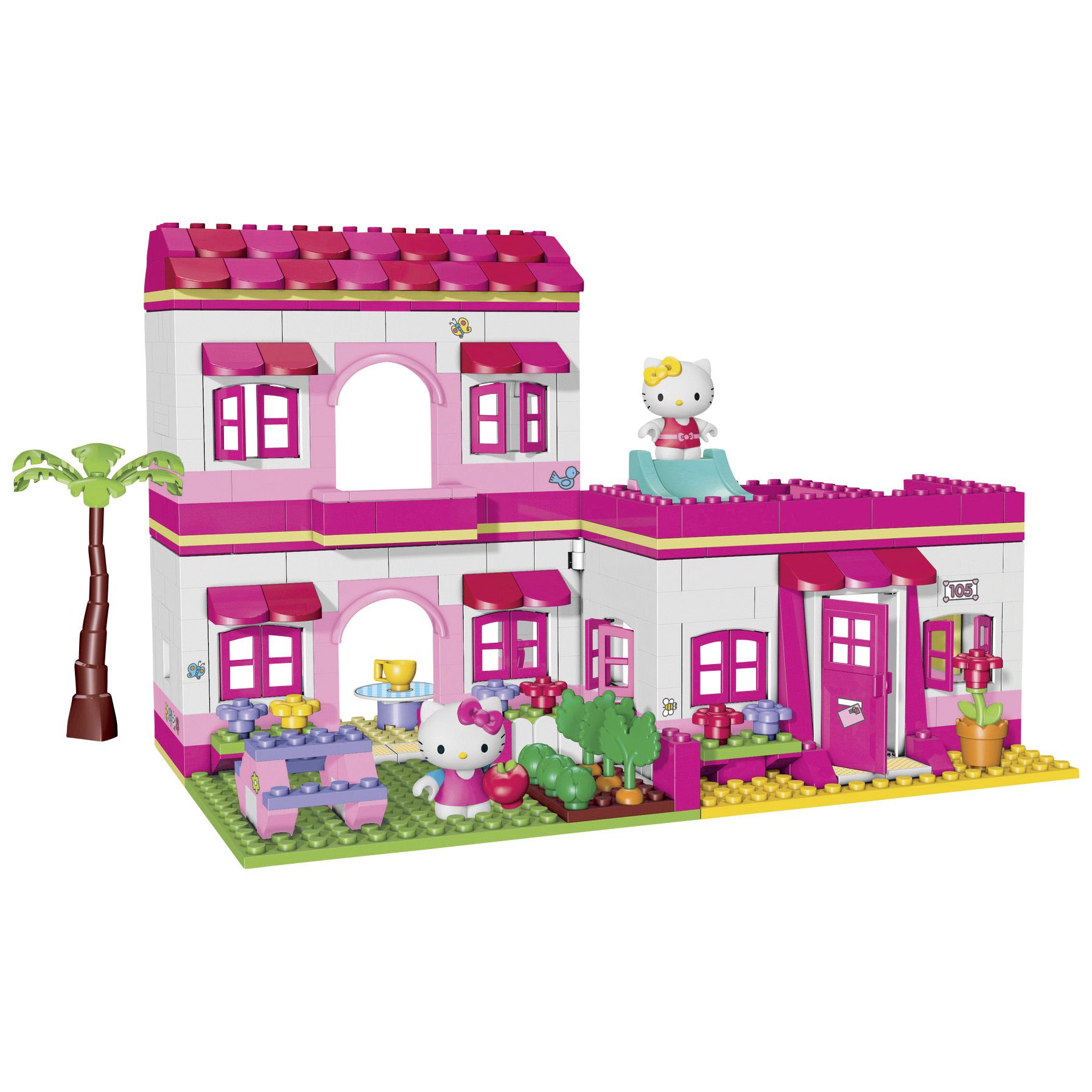 Fingerhut 400 pc. MEGA BLOKS Hello Kitty Beach House