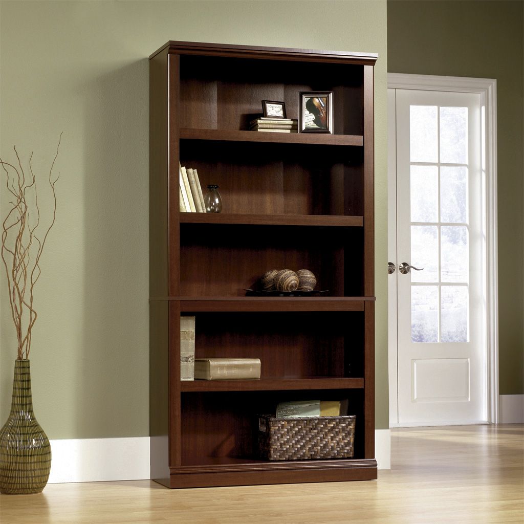 Sauder Select Engineered Wood Wardrobe Armoire in Cinnamon Cherry