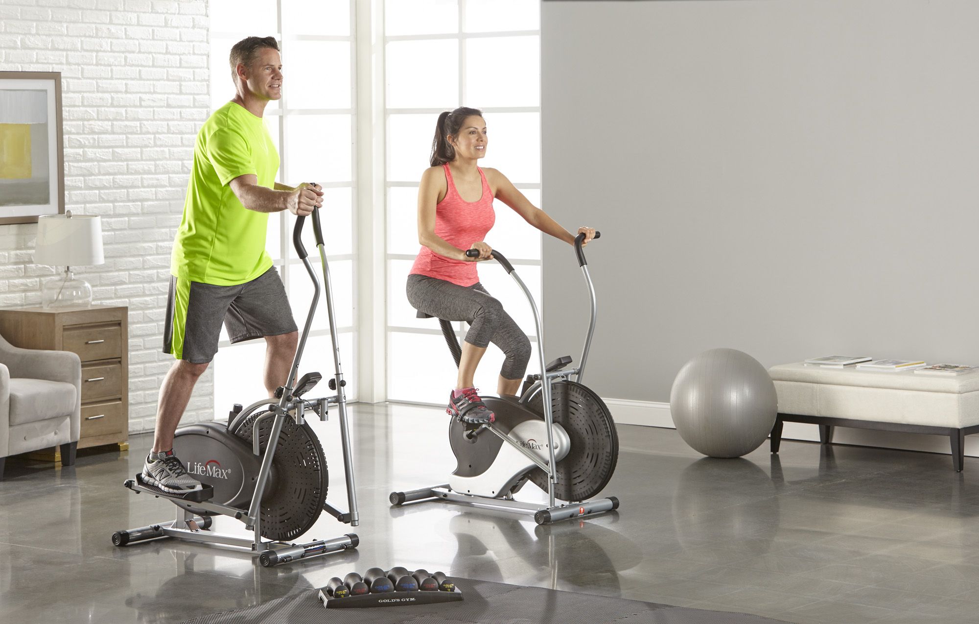 Fingerhut LifeMax Elliptical Trainer and Dual Action Fan