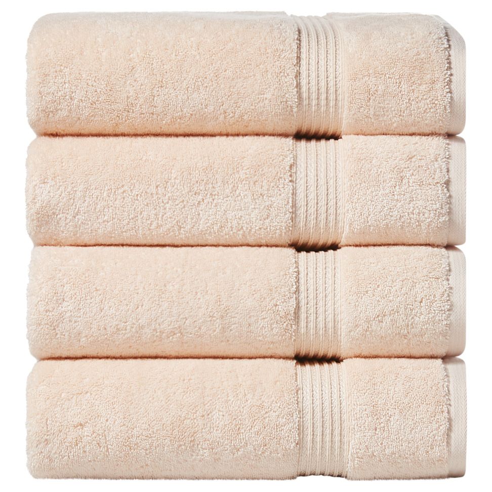 Well Being Brand - 100% Cotton 2 Piece Bath Towel Set, 600 GRMS (White)