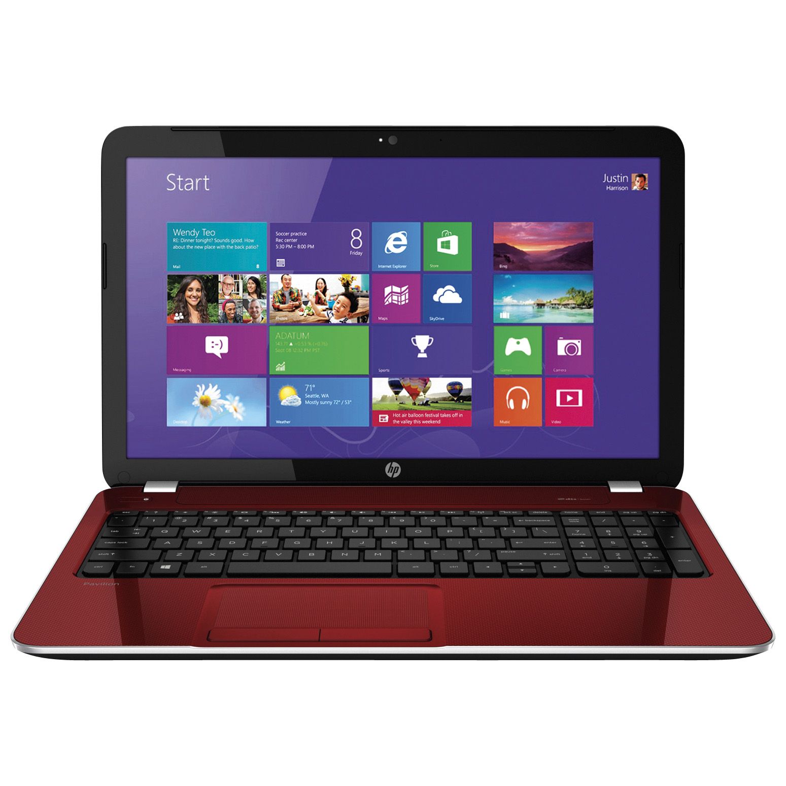Fingerhut - HP Pavilion 15.6" 4GB Windows 8 Laptop – Red