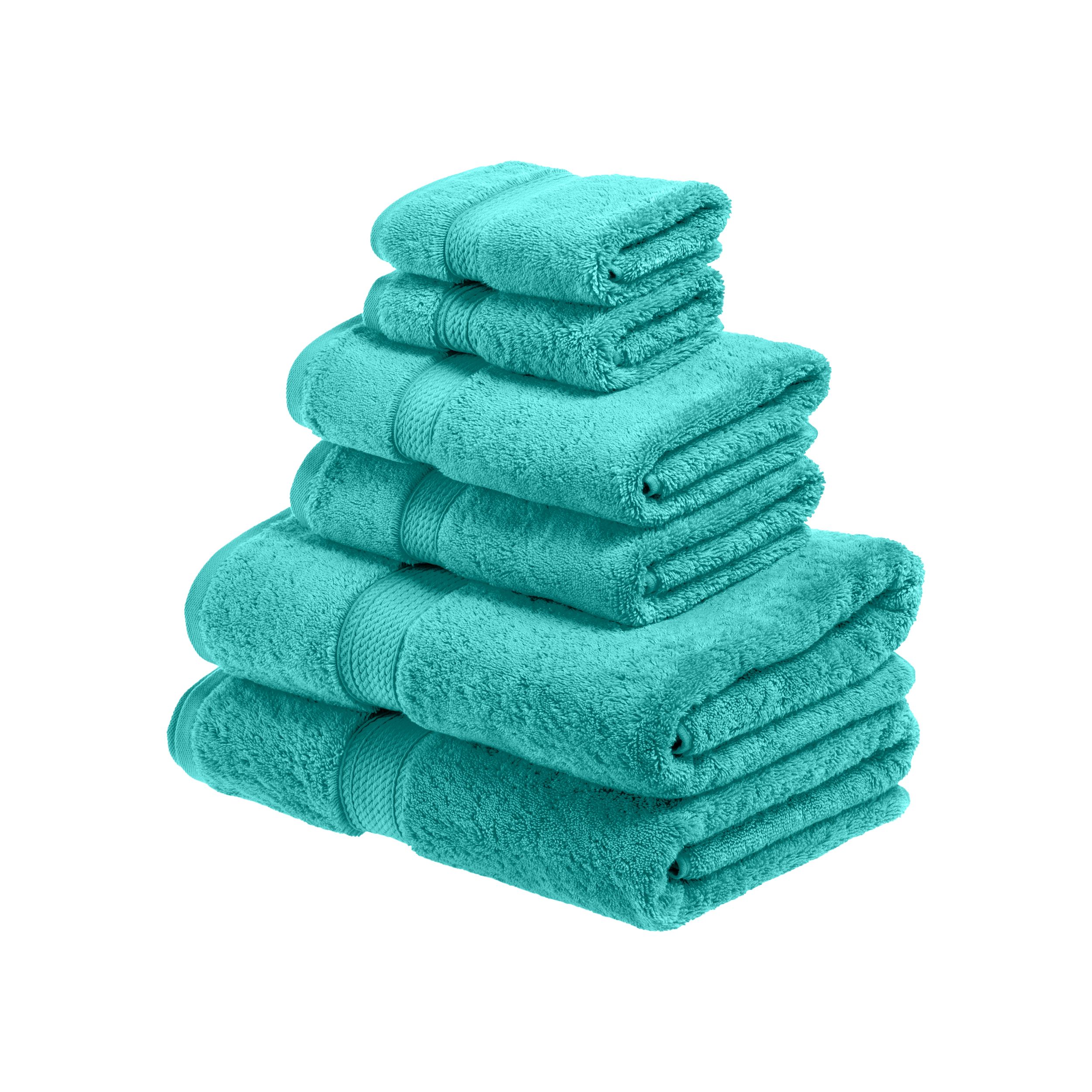 Navy Blue Superior Long Staple Combed Cotton Towel Set 3-Piece 