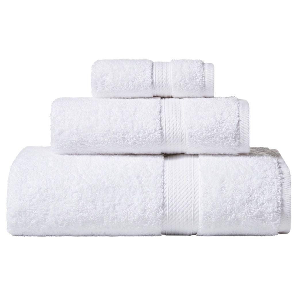 Superior 900GSM Egyptian Cotton 3-Piece Towel Set White