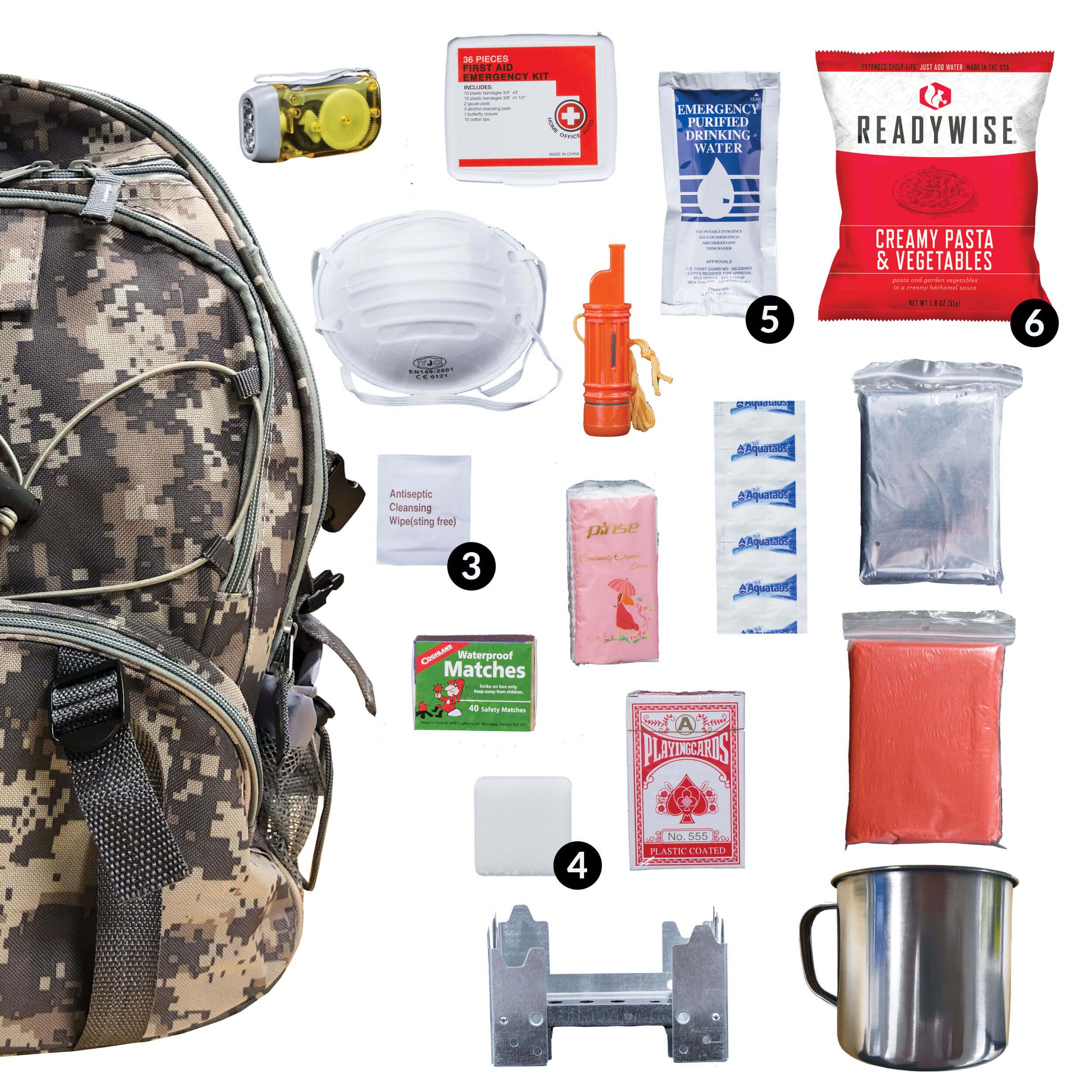 Wise Company 5-Day Emergency Survival Pack - Digital Camo