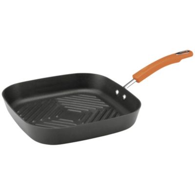 Ayesha Curry Grill Pan, Deep Square, Porcelain Enamel, 11.25 Inch