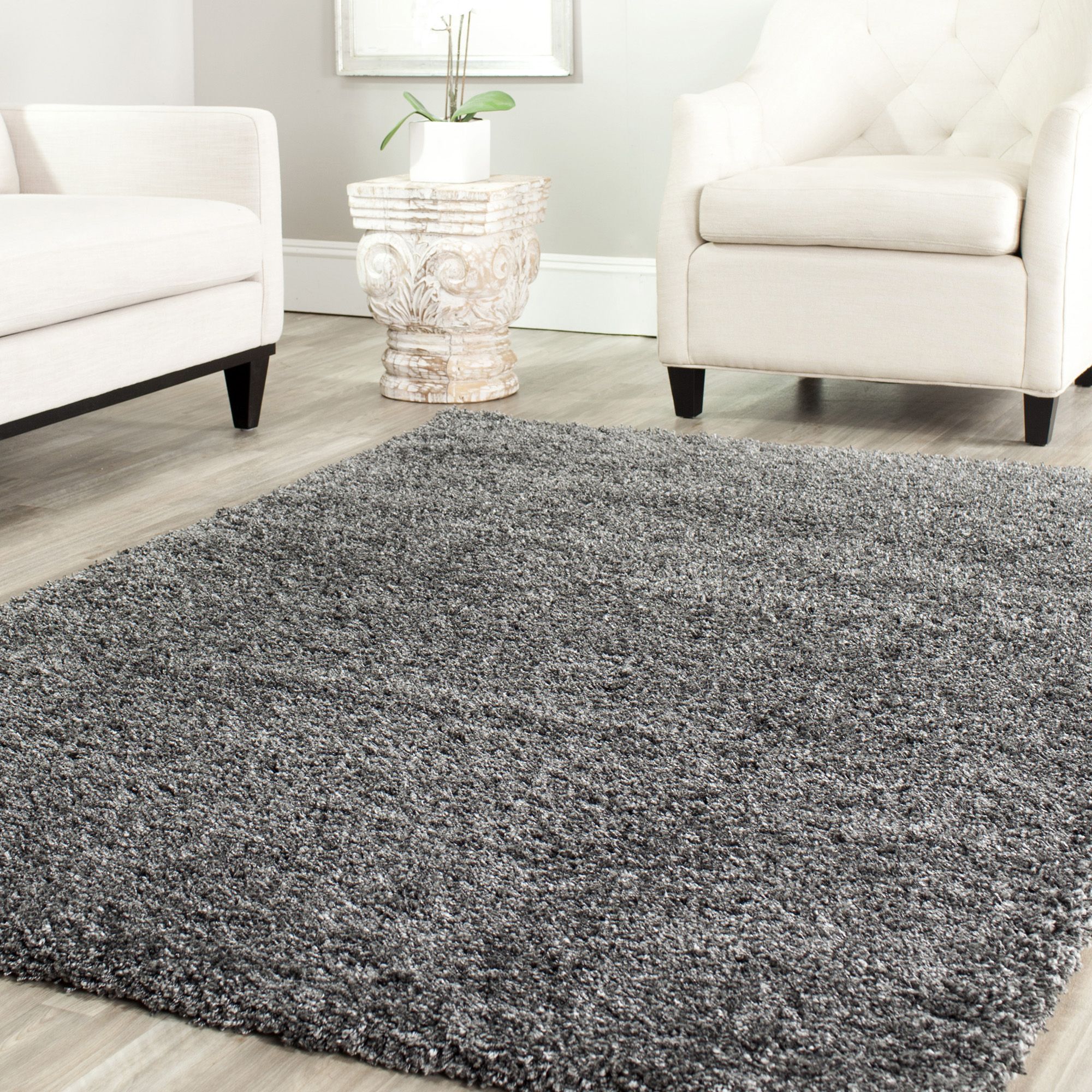 Dark deals gray rug