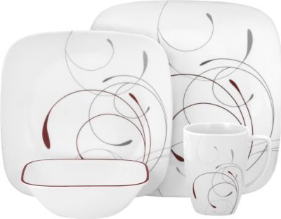 corelle vitrelle square plates