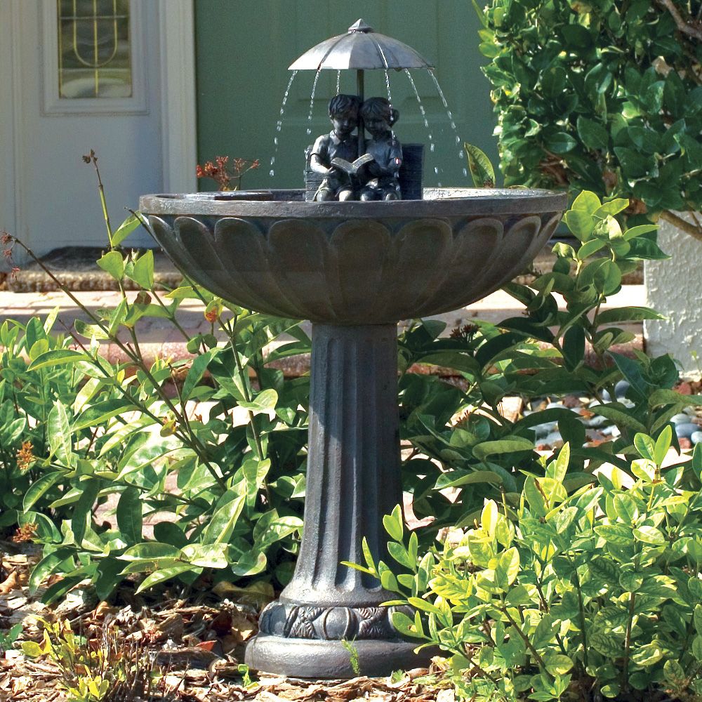 Fingerhut Smart Solar Umbrella Series Solar Fountain