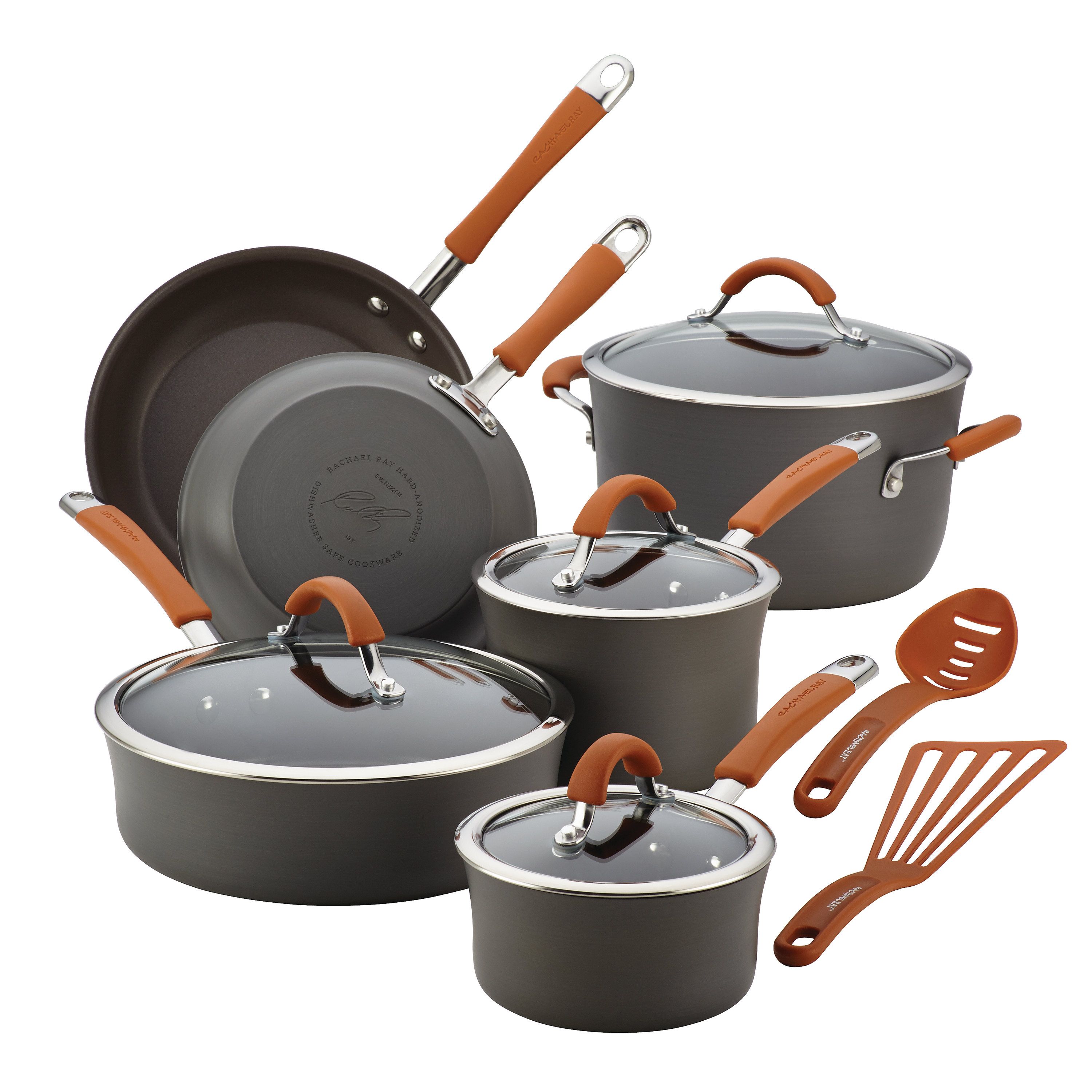 Hastings Home Nonstick, Dishwasher Safe, Oven Safe Cookware Set