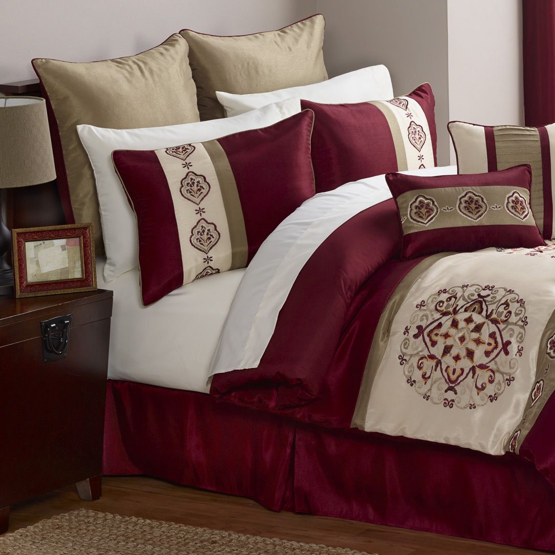 Fingerhut Mcleland Design Morocco Red Comforter Set King