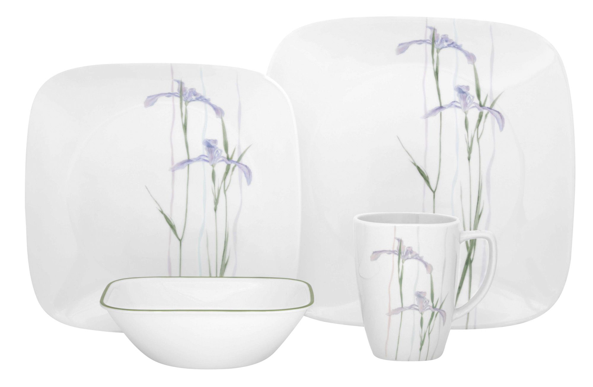 Corelle Square 16Piece Dinnerware Set, Timber Shadows,, 44 OFF