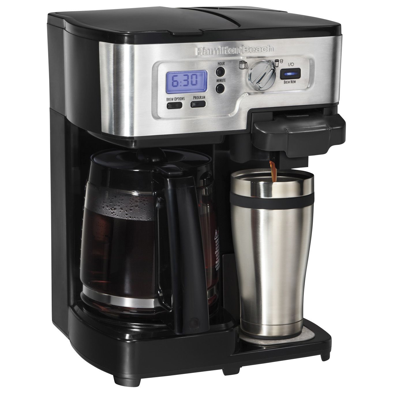 Fingerhut - Hamilton Beach FlexBrew Single-Serve Coffeemaker with