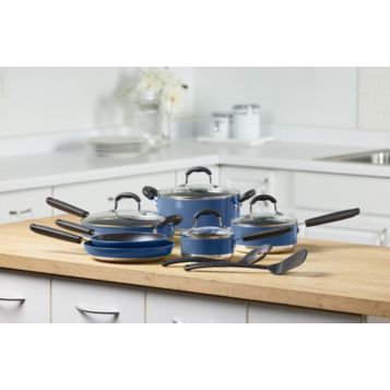 Fingerhut - Blue Diamond 2-Pc. Nonstick Aluminum Saucepan Set