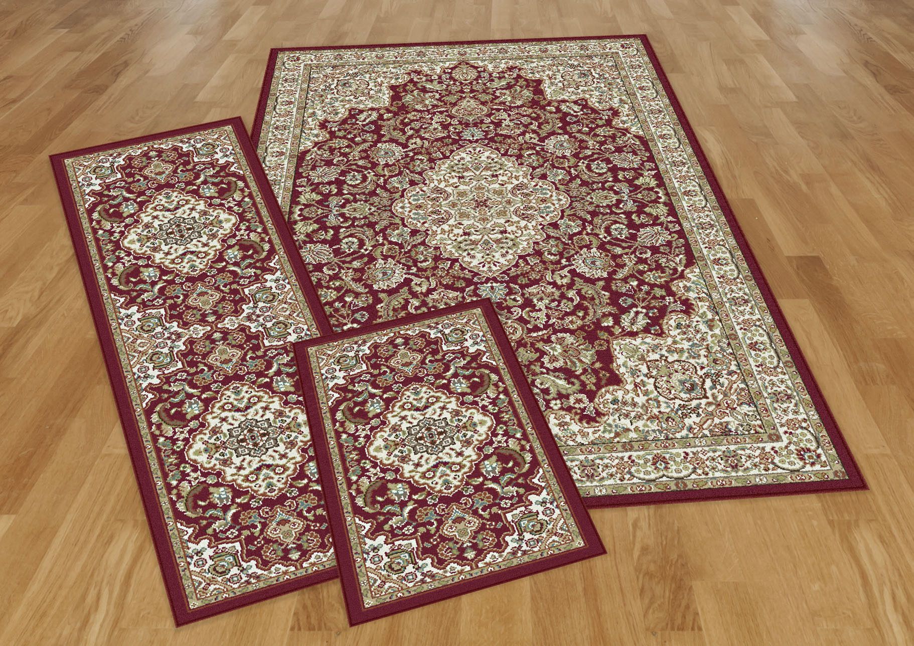 Fingerhut McLeland Design Traditional 3 Pc. Area Rug Set