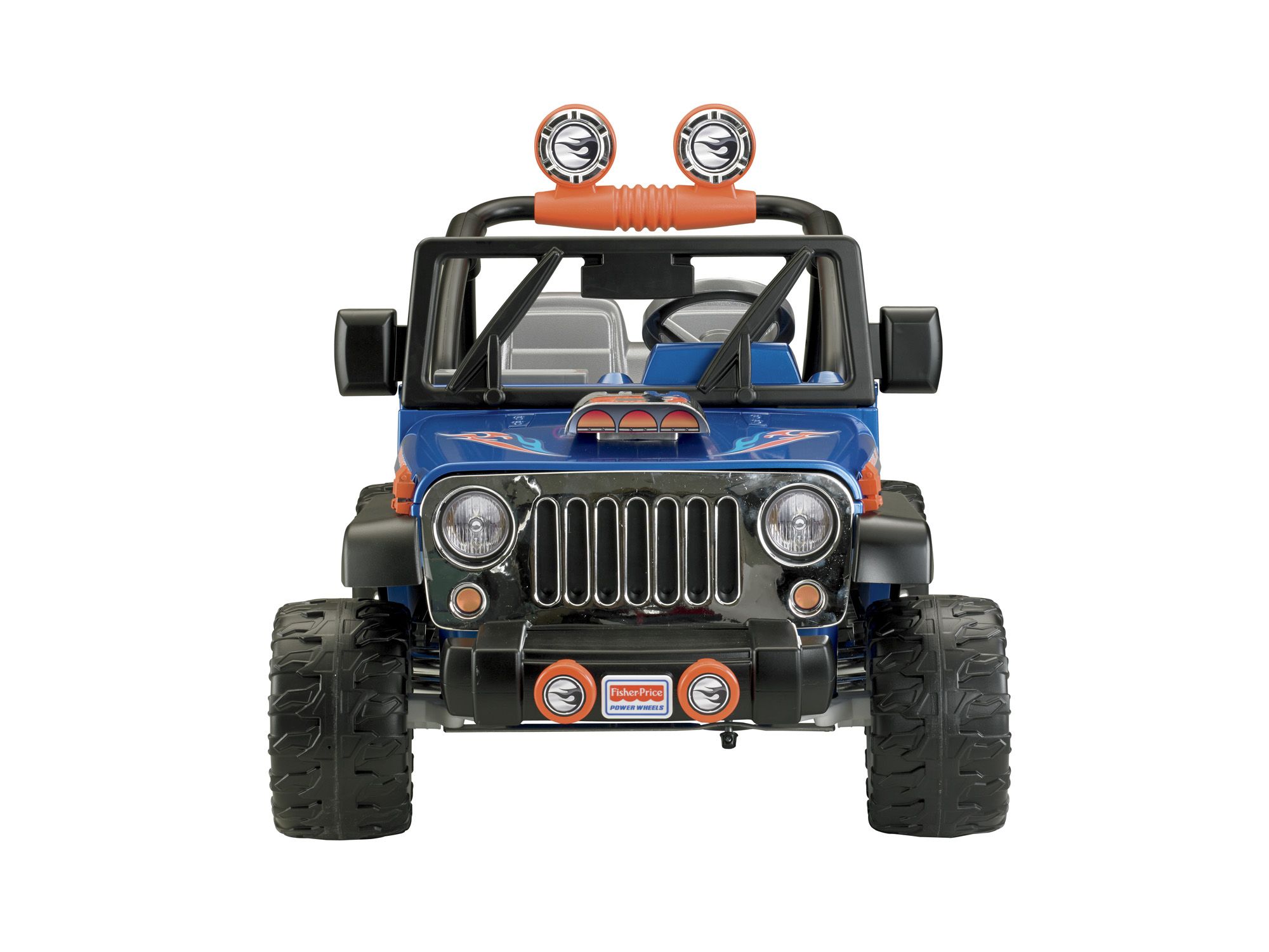 Fingerhut - Fisher-Price Power Wheels 12V Hot Wheels Jeep Wrangler Ride-On