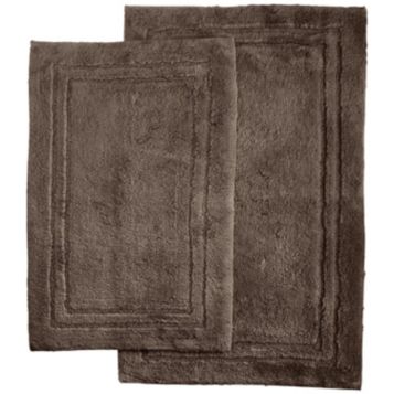 Hastings Home 2-piece Bathroom Rug Set, Memory Foam Mats, Wavy