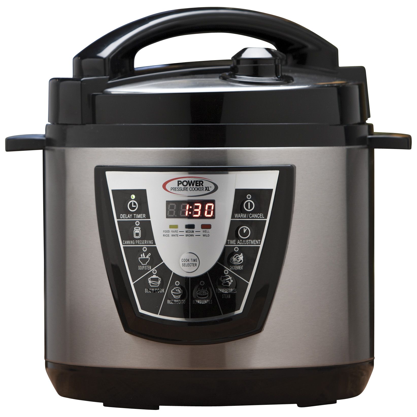 Fingerhut - Power Pressure Cooker XL 10-Qt. with Chopper and Cookbook