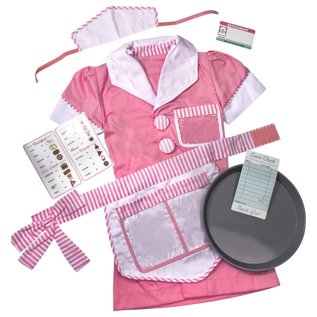 Fingerhut - Melissa & Doug Waitress Role Play Costume Set