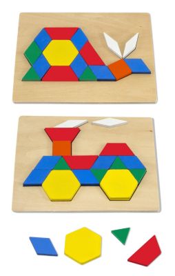 melissa and doug pattern blocks and boards set
