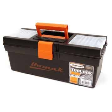 Fingerhut - Homak 16 Plastic Toolbox w/ Removable Lid