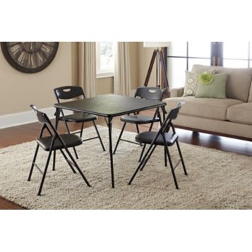 5 piece folding online table and chair set