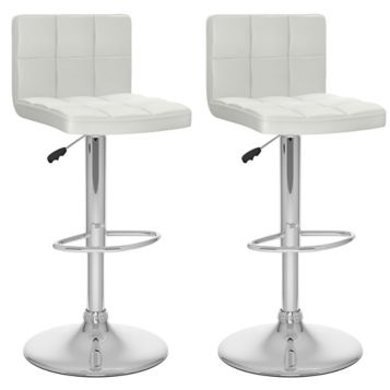 Fingerhut CorLiving High Back Adjustable Barstool Set of 2