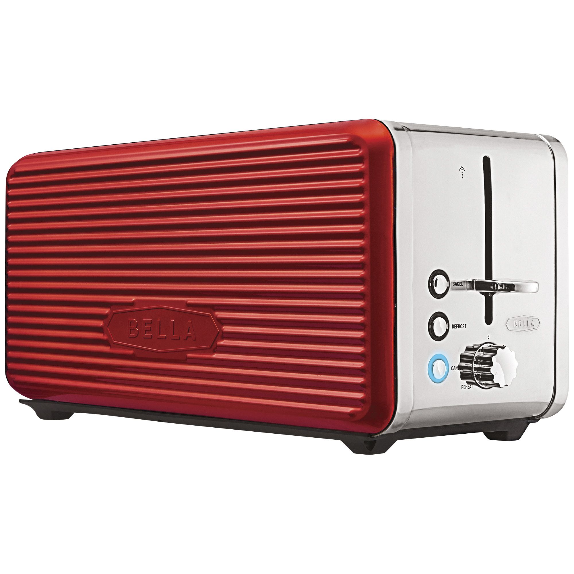 Fingerhut - Bella Dots Collection 4-Slice Toaster