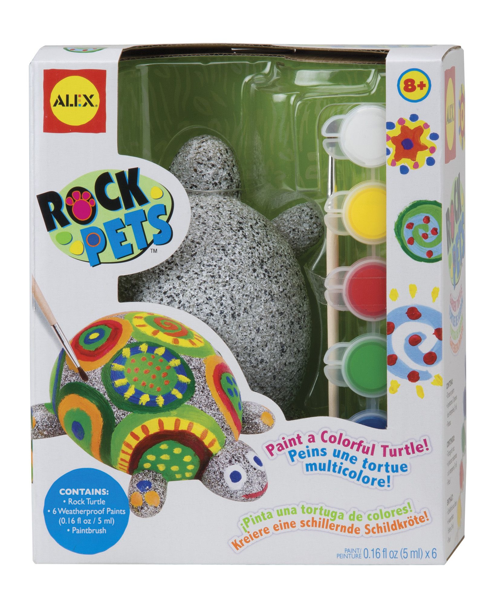 Alex Rock Pets TURTLE Kids Arts and Crafts Paint Kit - CREATE A